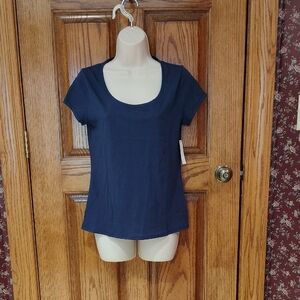 No Boundaries Dark Blue Short Sleeve Top M